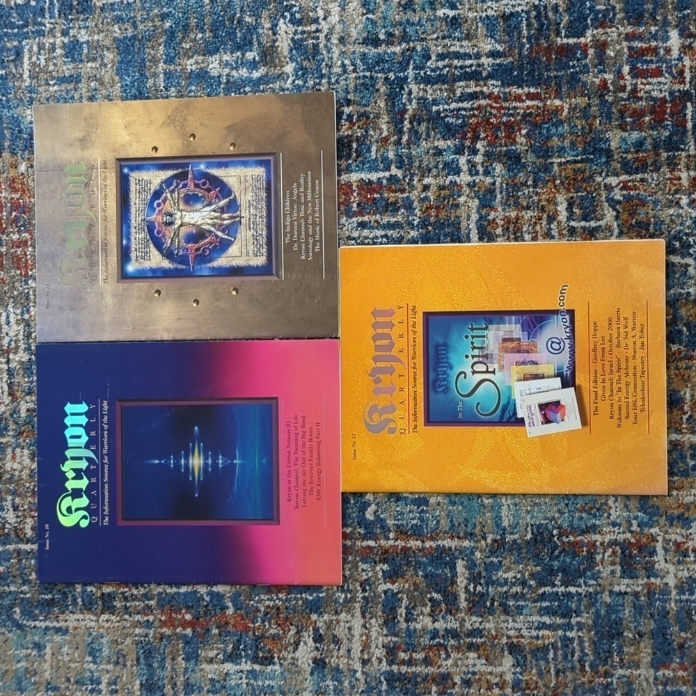 Kryon Quarterly Magazine Issues #10, #11, #12 Used Great Condition